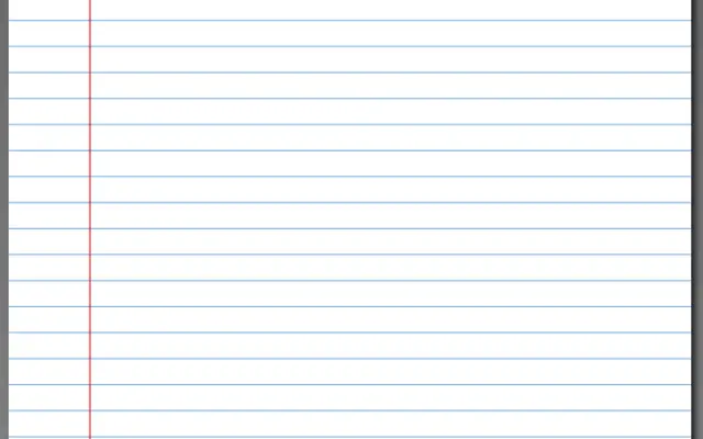 Blue Lined Paper (8mm, with margin) preview 1
