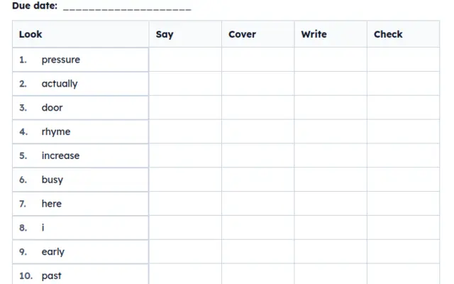Spelling Tests preview